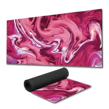 Imagem de Mouse Pad Gamer Abstract Liquid fundo de borracha 90x40cm 80x30cm 900x400 800x300 speed mousepad 90x40 80x30 (1, 80x30 cm) (Rosa, 90x40)