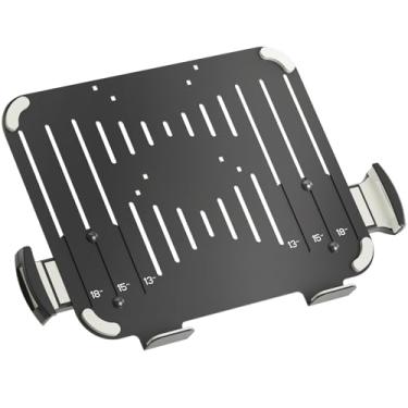 Imagem de suptek Bandeja de suporte VESA ajustável para laptop de 13 a 18 polegadas para braços e suportes de monitor (apenas bandeja), serve para furos de montagem VESA de 75 x 75/100 x 100 mm e suporta peso