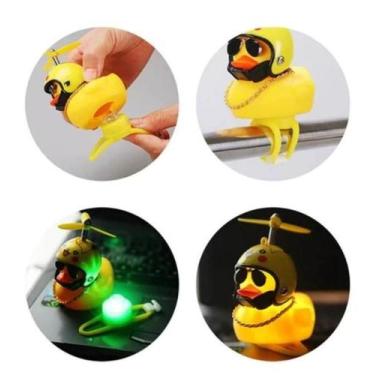 Imagem de Patinho Jack da Zueira (Com Led) - Pato de Borracha Decora Bike Moto -