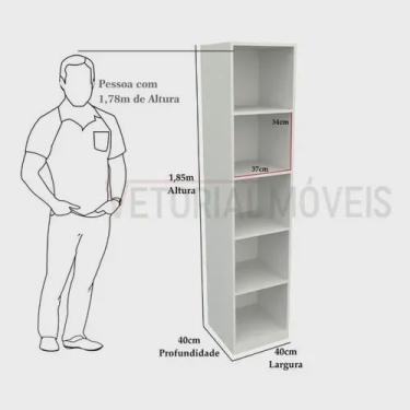 Imagem de Armário Colmeia Eloisa M10 100% Mdf (closet Lojas Expositor)