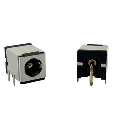 Imagem de 10 conectores de alimentação CC soldados 5,5 x 2,5 mm fêmea DC cartucho conector de montagem em painel 007