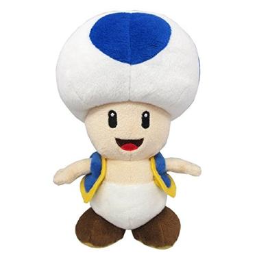 Imagem de Super Mario Brothers Pelúcia Toad Azul 18cms Oficial Nintendo