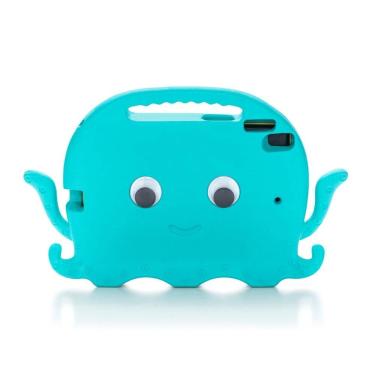 Imagem de Capa iPad Kids, com suporte de carro, Polvo Azul, Originais iPlace