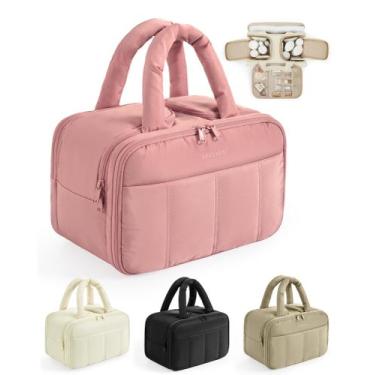 Imagem de Bolsa de higiene pessoal BAGSMART Puffy Large para mulheres que viajam
