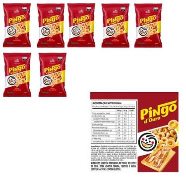 Imagem de Kit 15 mini salgadinhos Pingo Douro Bacon De 30g Elma chips - Pepsico