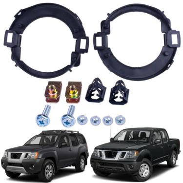 Imagem de Prefer Warehouse Um conjunto de suportes de luz de neblina + parafusos + clipes compatíveis com Nissan Frontier 2010-2019 e Xterra 2005-2015 substitui NI2590102 DS684-B0000 26150-EA025 P14899CAPA