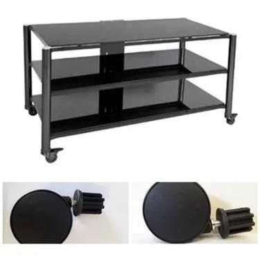 Imagem de  Rack Airon Ht-100.03.1 Em Aço Cor Black + 4 Rodízios R9