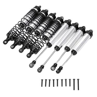 Imagem de 1/7 de Amortecedores RC Conjunto de Amortecedores, Amortecedores de Alumínio Dianteiro e Traseiro Amortecedores Damper Com Design Compacto para UDR (Preto)