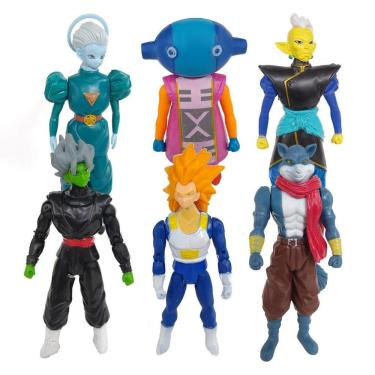Imagem de Kit 6 Bonecos Dragon Ball Super 15Cm