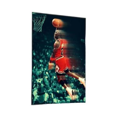Imagem de 1pc basquete esportes jogo michaell-j-jordan cartaz adesivos arte mura