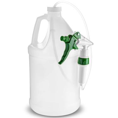 Imagem de kitchentoolz Pulverizador De Gramado 1 Galão - Bomba Manual Alta Resistência, Bico Gatilho E Mangueira Estendida 3 Pés, Para Jardinagem, Plantio, Limpeza Por Nebulização, Jarra Plástico Recarregável