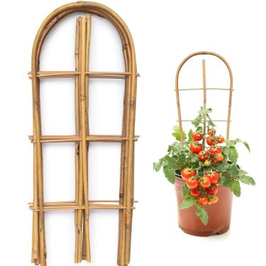 Imagem de SWANGSA Pacote Com 10 Treliças De Bambu Para Plantas Trepadeiras, Treliça Em Formato U 40 Cm, Vasos Jardim, Áreas Externas E Internas