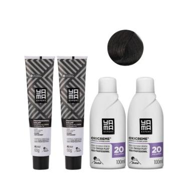 Imagem de Yamá Color Nano Infusion 4.0 Castanho Médio + OX 20V 100ml - 2 Unidade