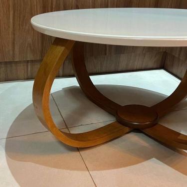 Imagem de Mesa de Centro Bella 70x40 (pé Cebola) Vidro - L C MARQUES