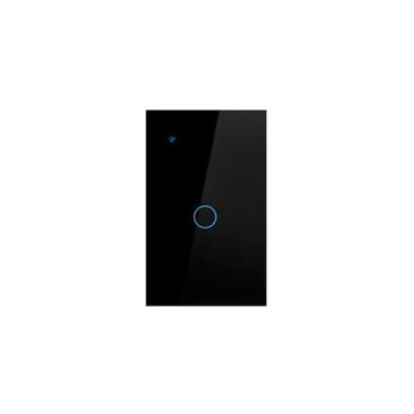 Imagem de Interruptor Inteligente Alexa Preto Wifi 1 Botão Sem Neutro  - Univers