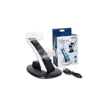 Imagem de Carregador Duplo Led Para Playstation 5 Controle Sem Fio Ps5 - OIVO