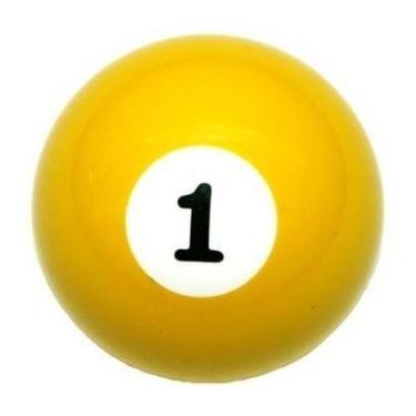 Imagem de Bola Numero 1 Um Sinuca Bilhar Snooker Numerada - Tacolandia