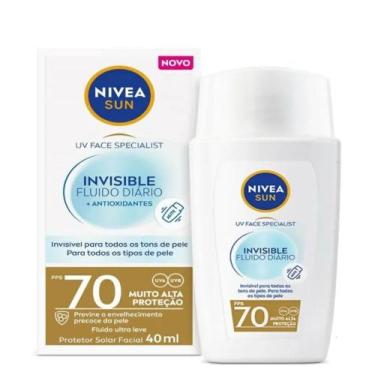 Imagem de Protetor Solar Nivea Sun FPS 70 Invisível Diário 40ml