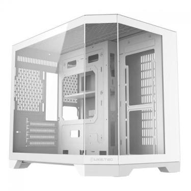 Imagem de Gabinete Gamer Aquário Liketec Ilusion Snow - Lateral e Frontal em Vid