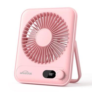 Imagem de Ventilador de mesa WHATOOK Small 5000mAh 25h Bateria 100 velocidades