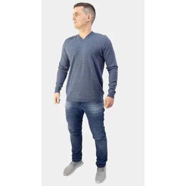 Imagem de Suéter Azul Jeans - Tomasini Tricot