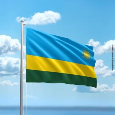 Imagem de Bandeira de Ruanda 80cmx140cm Tecido Oxford 100% Poliéster - Presente-