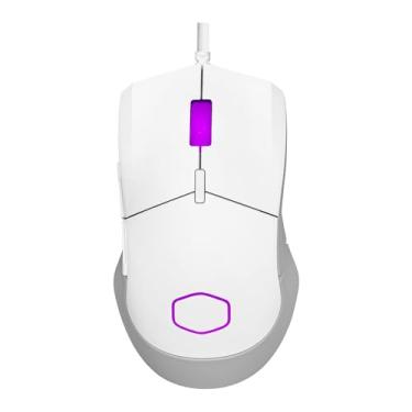 Imagem de Cooler Master MM310 Wire Gaming Mouse branco, ajustável 12.000 DPI, palma da mão|garra de garra, sensor óptico PixArt, cabo ultraweave, pés de PTFE, iluminação RGB (MM-310-WWOL1)