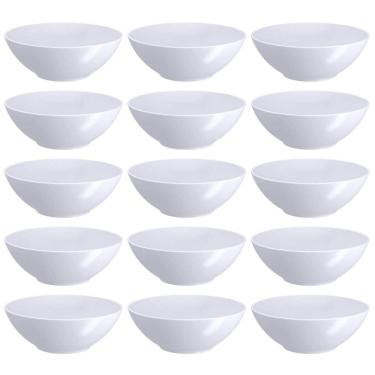 Imagem de Kit 15 Bowls Plástico Tigela Servir 500ml Coza Pote Redondo Restaurante Sobremesas