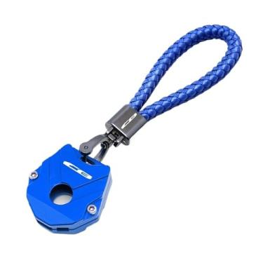 Imagem de jininshengxindianzi Compatible With CB650R CB650F CB500X CB400X CB500F CB400F CB1000R Key Cover Shell Keychain Key Chain Tag Motorcycle Accessories(1 Set Blue)