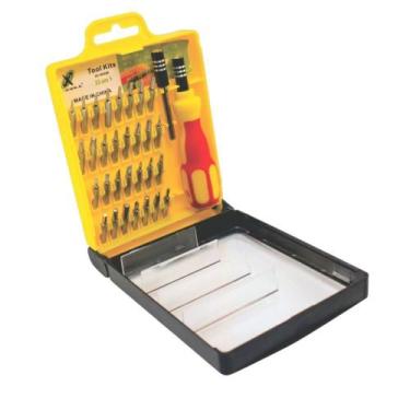 Imagem de Estojo Kit De Chaves 32 Em 1 Manutenção De Celular E Tablet - X-cell