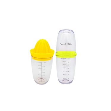 Imagem de Kit espremedor de frutas manual e mixer misturador de bebidas e massas