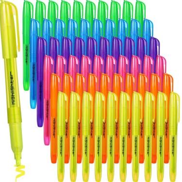 Imagem de Highlighter Thenshop, pacote a granel de 60 unidades, cores variadas