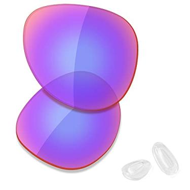 Imagem de SAUCER Lentes de reposição premium e protetores de nariz para óculos de sol Oakley Elmont L OO4119 60 mm High Defense - Shield G30 polarizado