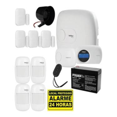 Imagem de Kit Alarme Completo Central Amt 1016 8 Sensores Sem Fio - INTELBRAS