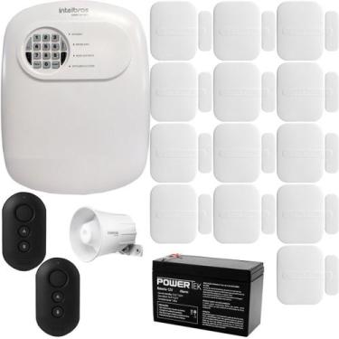 Imagem de Kit Alarme Intelbras Anm 24 C/ App 13 Sensor Abertura S/ Fio