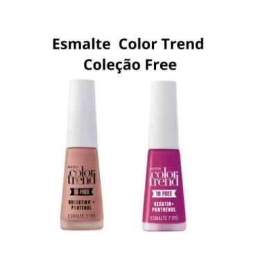 Imagem de Kit esmaltes Color Trend Nude Rosa e Beijo da Meia Noite - Edição Limi