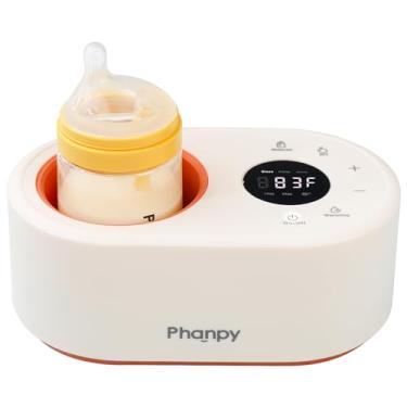 Imagem de Phanpy Aquecedor de mamadeira sem água, aquecedor de mamadeira rápido multifuncional 12 em 1 para leite materno, aquecedor de mamadeira para viagens, aquecedor de leite para bebês com função de