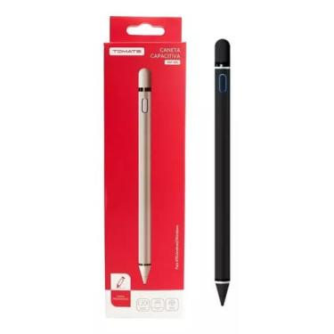 Imagem de Caneta Stylus Recarregável USB, Ponta Fina 0,9mm, LED Indicador, Compatível com iPad, Tablet, Celular, Notebooks, Android e iOS - (preta)