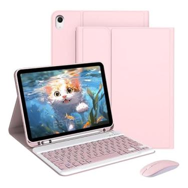 Imagem de Teclado BluetoothCom Mouse e Capa Para Samsung Galaxy Tab S9 FE+/S9 + de 12,4 polegadas