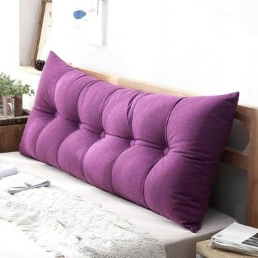 Imagem de Almofada De Cabeceira Retangular Grande, Almofada De Apoio De Cama Longa Para Leitura, Almofada Lombar Perfeita Para Cama De Dia E Beliche, Off-white, 180 * 60CM