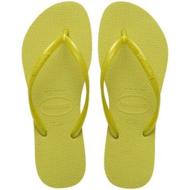 Imagem de Chinelo Havaianas Feminino SLIM 39/40 WILD Lime (PAR)