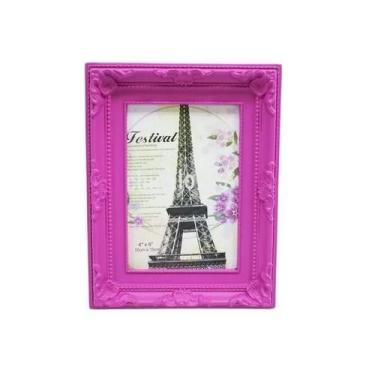 Imagem de Porta Retrato De Plástico Europeu Pink 1 Foto 13X18 Cm - Taimes