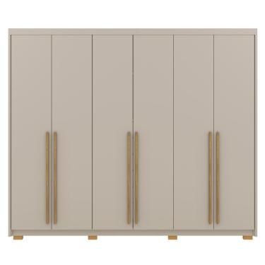 Imagem de Guarda Roupa Casal 6 Portas 3 Gavetas MDF 275 Cm Vlr Fend