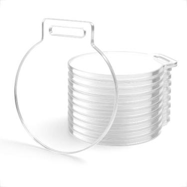 Imagem de Kit Medalhas Redondas Acrílico Cristal 5cm 2mm Premiação Campeonato 30