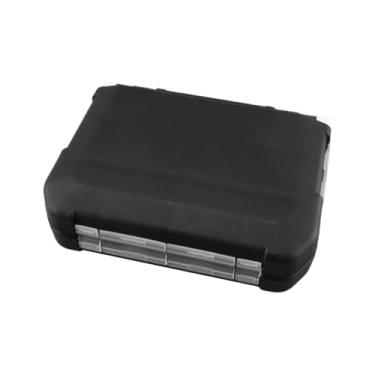 Imagem de UGPLM Lures de caixa de tração de pesca Box Squid Jig Goks Recipiente de dupla face Compartamentos compactos Caso de armazenamento compacto Caso, Grande