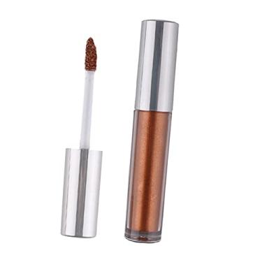 Imagem de Esquirla Sombra de olhos com líquido Maquiagem fácil de aplicar com de pincel macia Versátil Portátil Anti-manchas Cosmético Toque suave, Estilo f