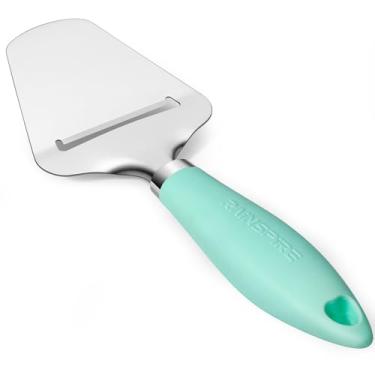 Imagem de Rainspire Fatiadores de queijo antiaderentes atualizados para cortador de queijo multifuncional para mussarela, cheddar, gruyere, acessórios de charcutaria para lava-louças, utensílios de cozinha