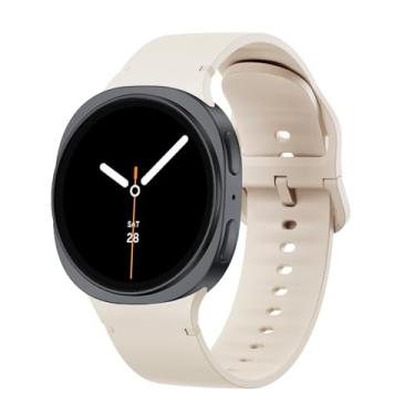 Imagem de Sodhad Pulseira esportiva compatível com Samsung Galaxy Watch 8 de 44 mm e 40 mm, mulheres e homens, pulseira esportiva de silicone macio para Galaxy Watch 8 Classic de 46 mm