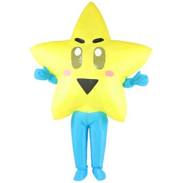 Imagem de Halloween Inflatable Super Stars Costume, Funny Video Game Series Blow up Full Body Suit Cosplay Party for Adult Men