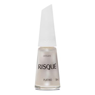Imagem de Esmalte Risqué Platino Cintilante Branco 8ml